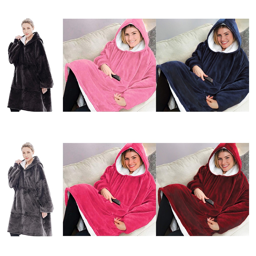 Inverno macio manta manta com capuz wearable cobertor com mangas quente sherpa ponderada flanela cobertor hoodie dropshipping