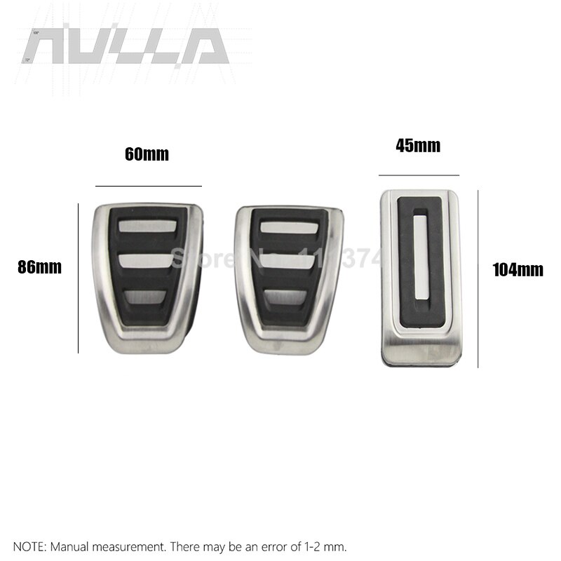 Pedals Kit For VW Multivan T5 T6 Caravelle T6 Stainless Steel Car AT MT Accelerator Gas Brake Pedals Decoration Accessories: MT