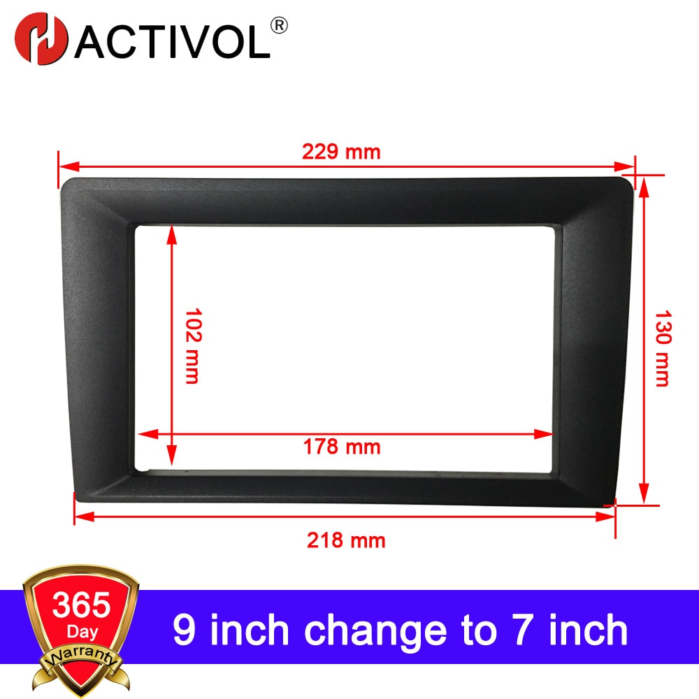 Universal Frame 9/10 inch change to 7 inch Fascia 2 Din Car Radio plate Car DVD GPS Navi Player panel dash Installation Mount