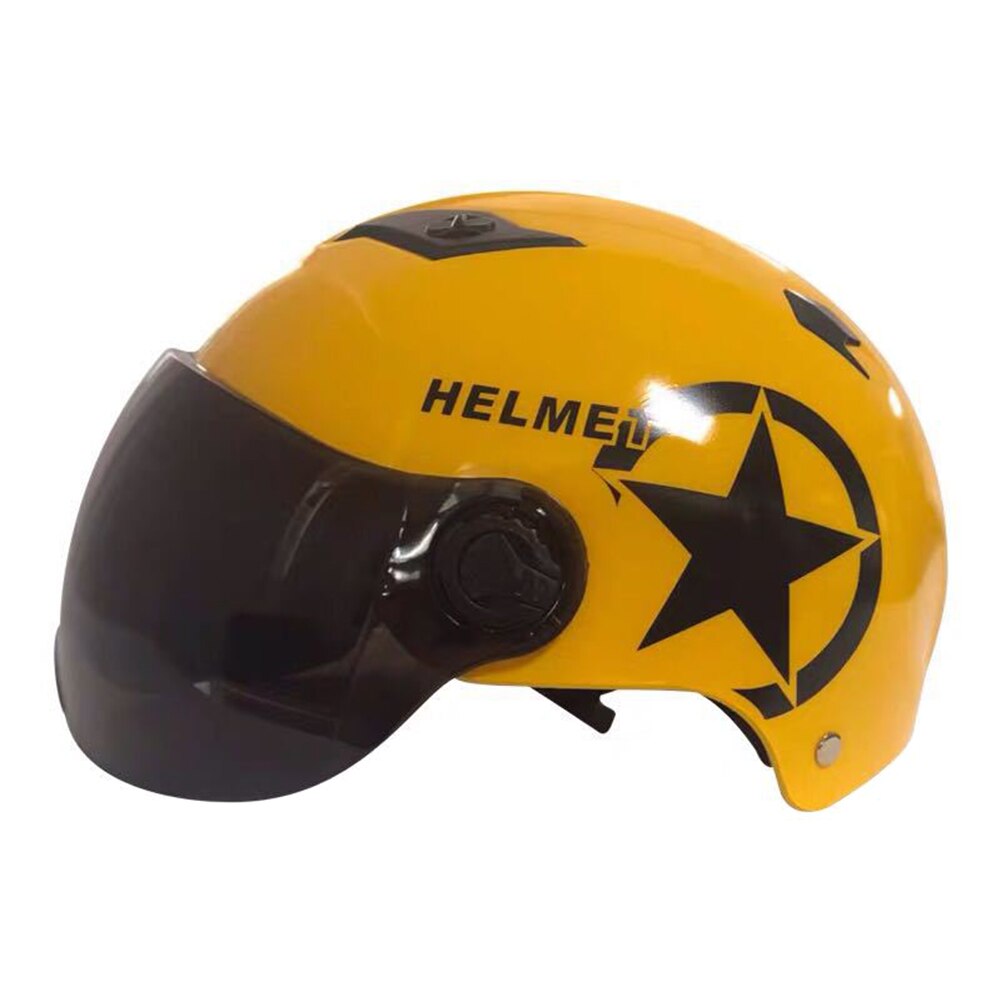 Elektrische Auto Helm Scooter Bike Open Gezicht Half Baseball Cap Anti-Uv Veiligheid Harde Hoed Fietshelm Verstelbare H7J