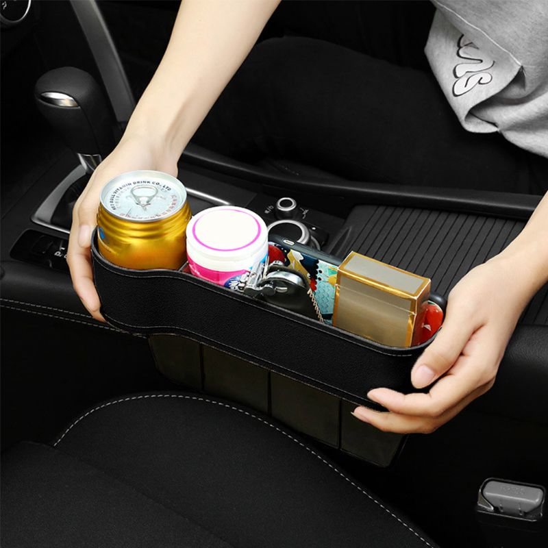 Multifunctionele autostoel organizer voorstoelvulling leren opbergdoos decor 270e