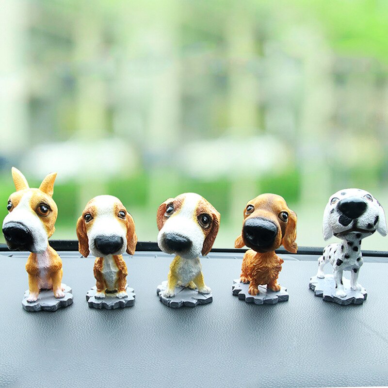 Model hars beroemde hond decoratie draaiende puppy hond decoratie auto huisdecoratie autodecoratie r -8806