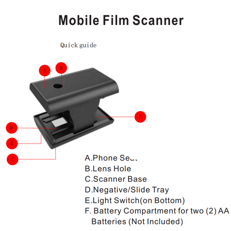 35/135Mm Negatieven En Dia &#39;S Mobiele Film Scanner Vouwen Scanner Met Gratis App Smartphone Camera Kan Spelen En scan Oude Films