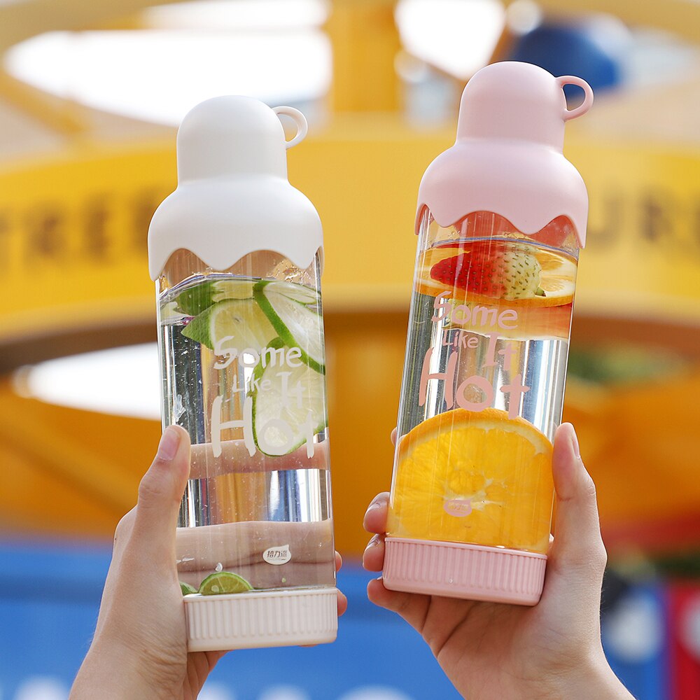 650ml infuser vattenflaska plast frukt infusion barn dricker utomhussport flaskor juice citron bärbar vattenkokare