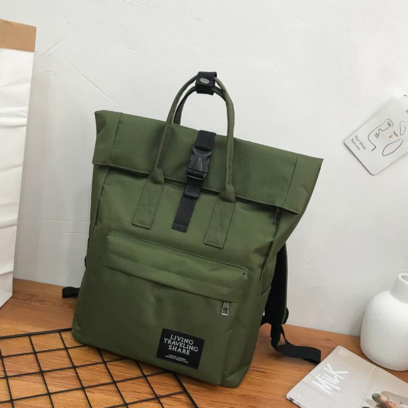 Rygsæk kvinder rygsæk laptop kvindelig rejse skuldertasker rygsæk mochilas kvindelig mumie taske feminina tasker: Grøn