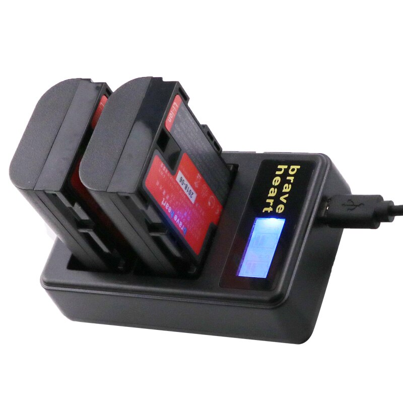 Bateria lp -e6 lp e6 lpe 6n kamera batteri japan sanyo cell + led usb dubbel laddare för canon eos 5ds r 5d mark  ii 5d 6d 7d 80d
