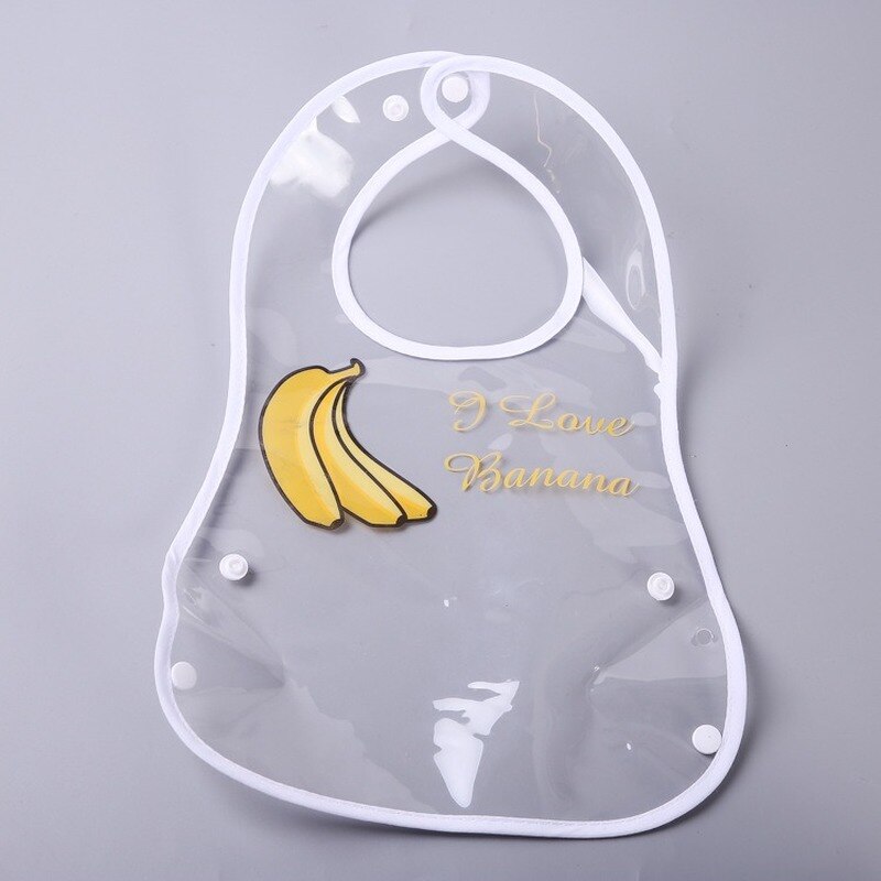 Baby Bib Adjustable Baby Bandana Bibs EVA Waterproof Lunch Feeding Bibs Baby Cartoon Fruit Feeding Cloth for Children Baby Apron