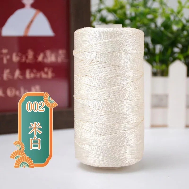 1.5Mm Dikte Gehaakt Garen Dun Ijs Gemengd Gevlochten Katoenen Draad Voor Diy Hand Breien Tas Hoed Schoenen 100Gram Rol 60 Kleuren