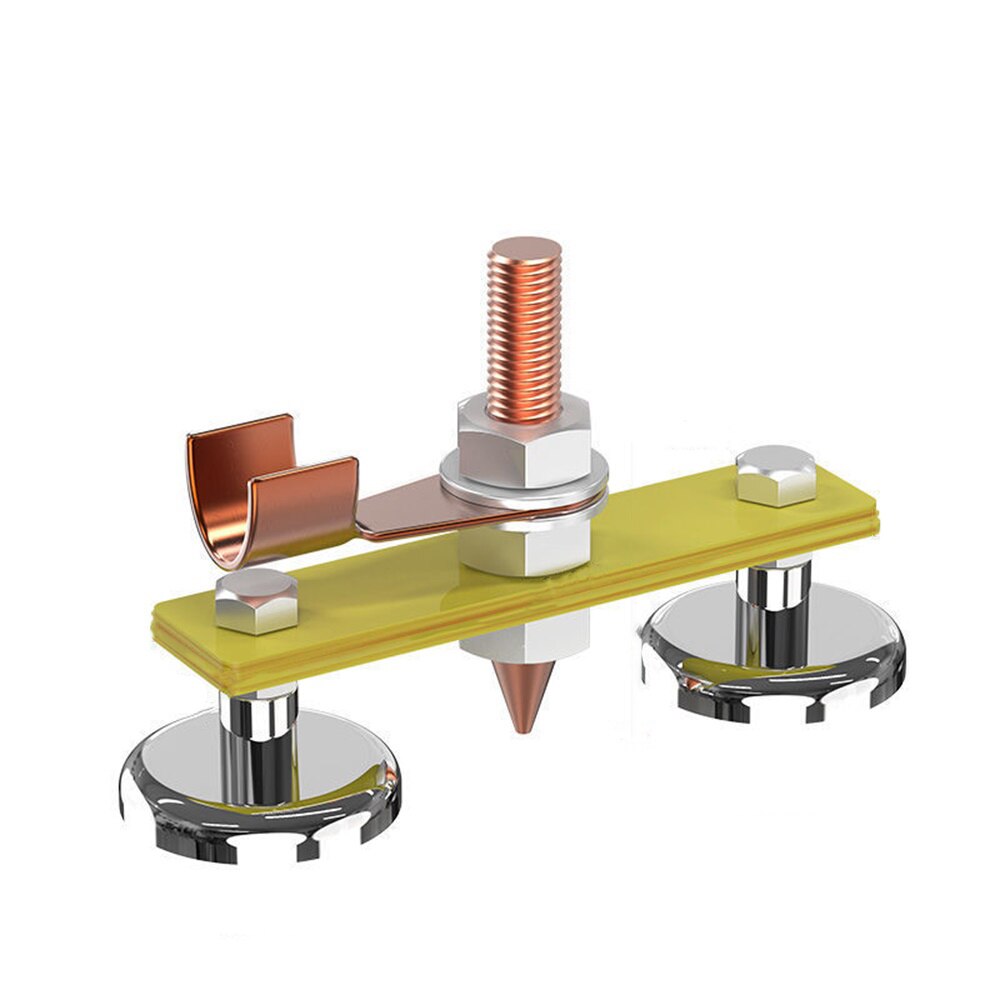 Welding Magnet Strong Head Tail Weld Ground Clamp Connector Large Suction Absorbable Electric Magnetic Grounding Head: D