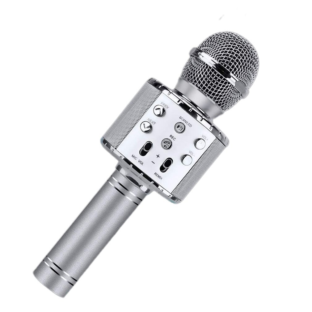 Wireless Home Microphone Built-In Audio Integrated Microphone Wireless Home Microphone: sliver