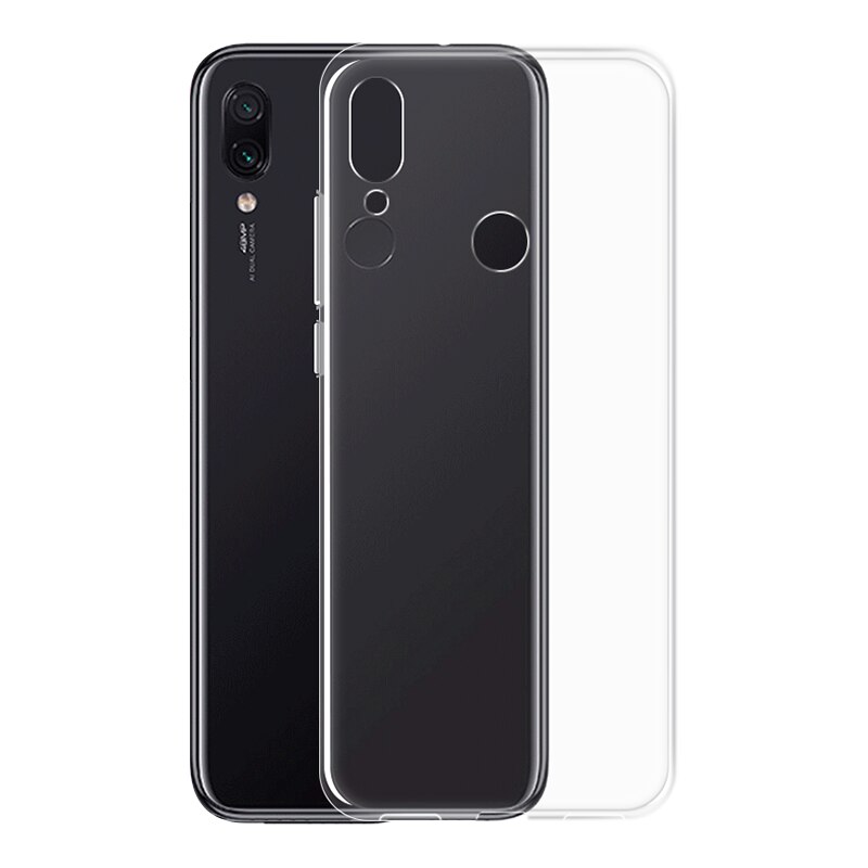 Anti-val Siliconen Eenvoudige Robuuste Armor Soft Cover Case TPU voor Xiaomi Redmi Note 7pro Telefoon beschermende Gevallen: Default Title