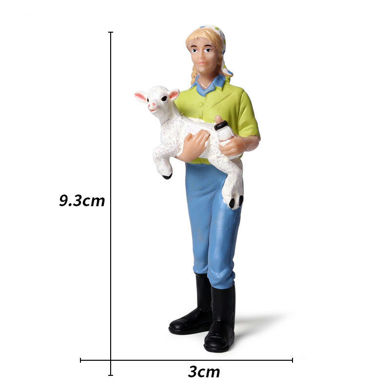 Farm People Farmer Police Breeder Farmwife Figure Model Decor Collector Toy Collector Decor Simulation Educational Figures: M-698