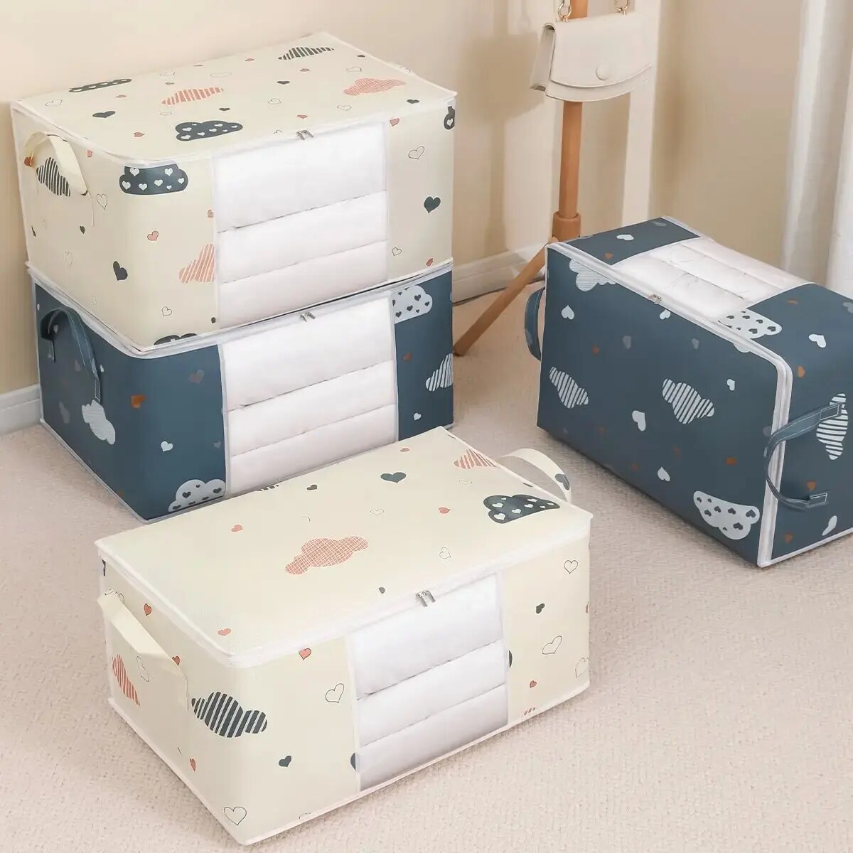 1pc Grote/Kleine Quilt Kleding Opbergtas Vocht Stofdicht Organizer Grote Capaciteit Dekbed Deken Sorteren Zakken