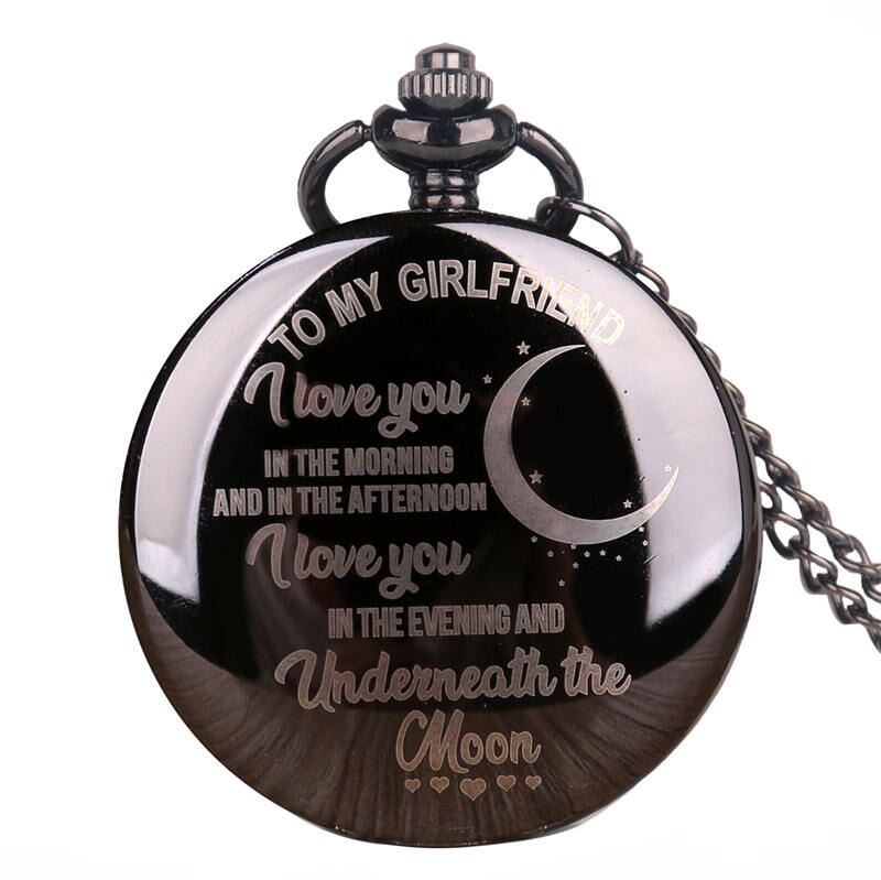 Om Mijn Man Altijd Zal IK LIEFDE U Quartz Pocket Horloges Casual Fob Pocket Horloges Beat Cadeaus voor man Heren