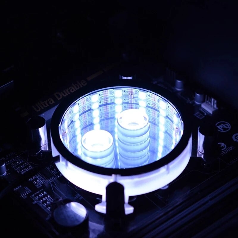 FREEZEMOD Water Cooling CPU Block, For AMD/AM4 / Intel 115X 1366, 5V 3 Pin RGB Light starry sky RGB gradient effect PR- XPM