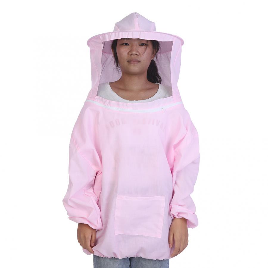 Beekeeping Protective Jacket Suit with Hat Bee Insect Feeding Supplies Keeping Beekeeper Clothing