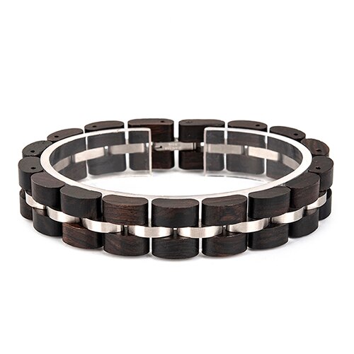BOBO BIRD Wooden Bracelet Men Women Wood Ladies браслет женский Colorful Pulseras With Box: MAN-S05-1