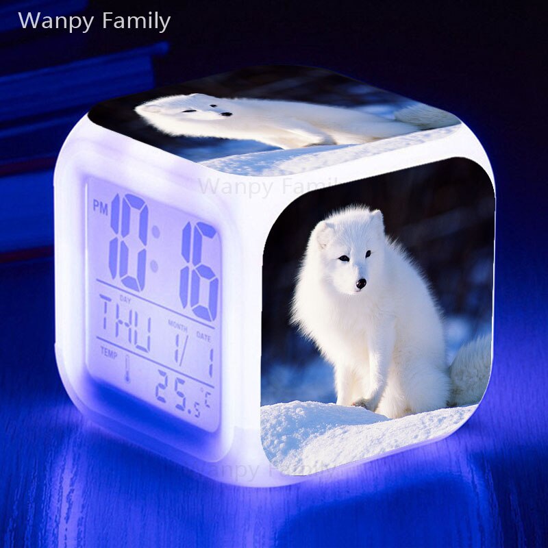 List Fuchs alarm uhr glowing LED farbwechsel digitale wecker kinderzimmer leuchtenden multifunktions elektronische uhr: MULTI
