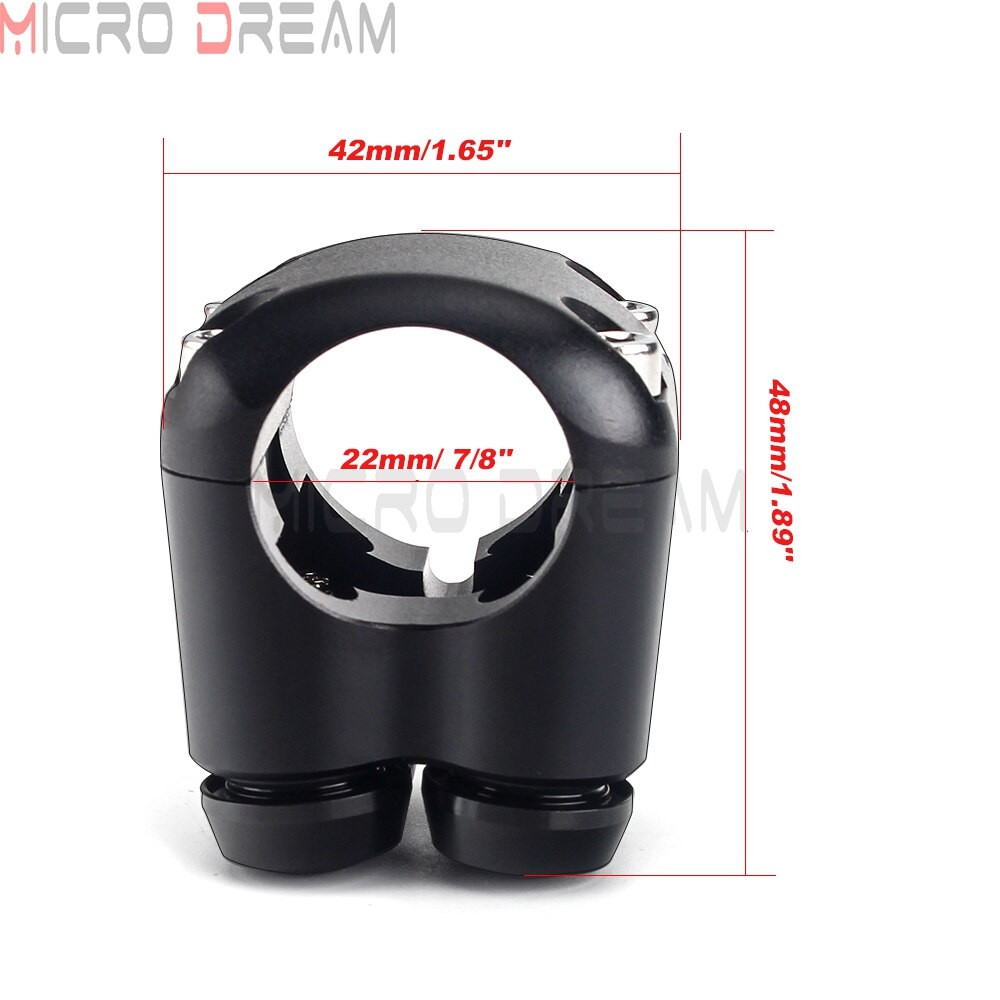 22mm 25mm Custom Motorcycle Handlebar Switches Slim Push Button for Harley Chopper Scrambler Cafe Racer Vintage Triple Switch: 22mm Black 