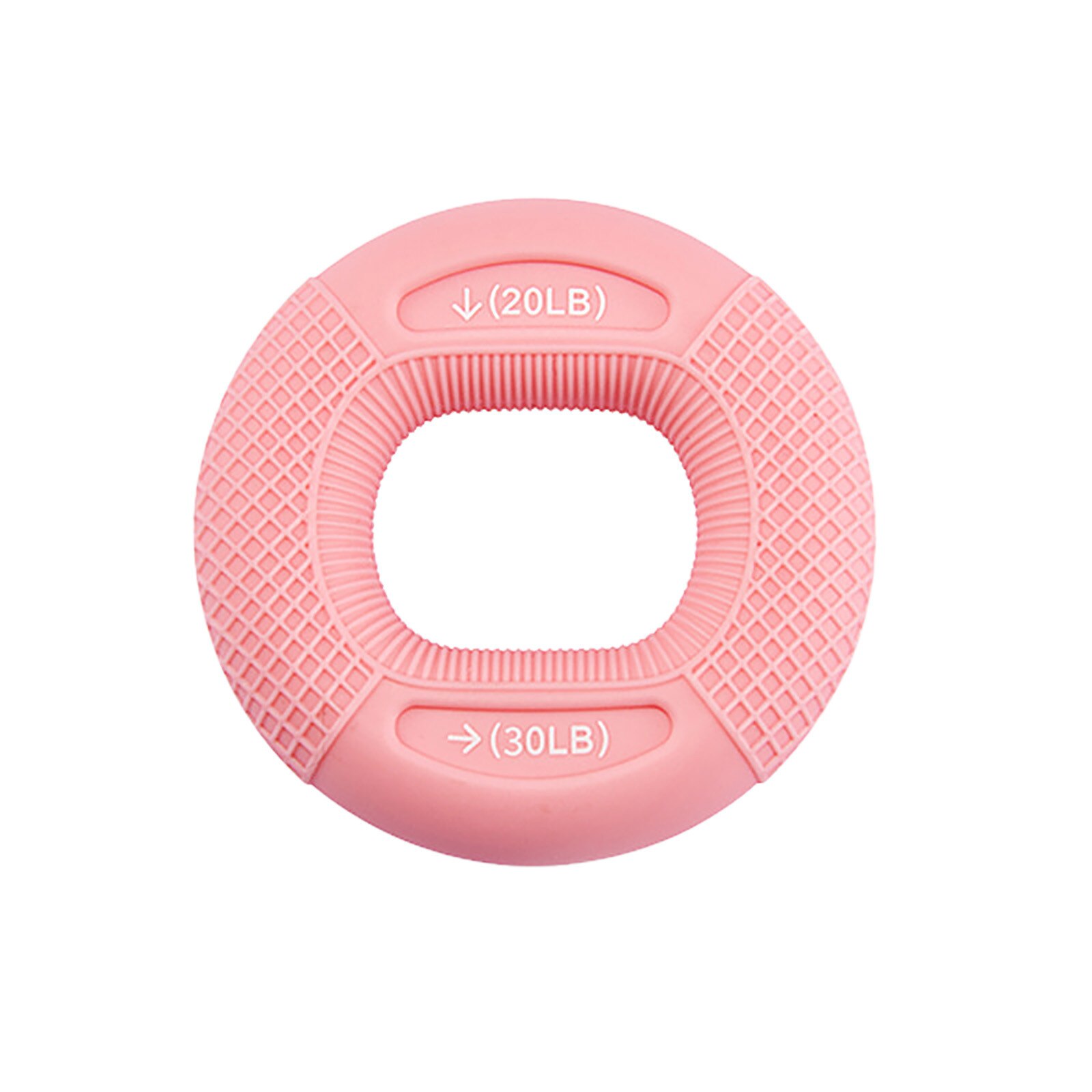 Grip Strength Trainer Ring Silicone Adjustable Hand Grip 20-80LB Gripping Ring Finger Forearm Trainer Carpal Expander Muscle: Pink