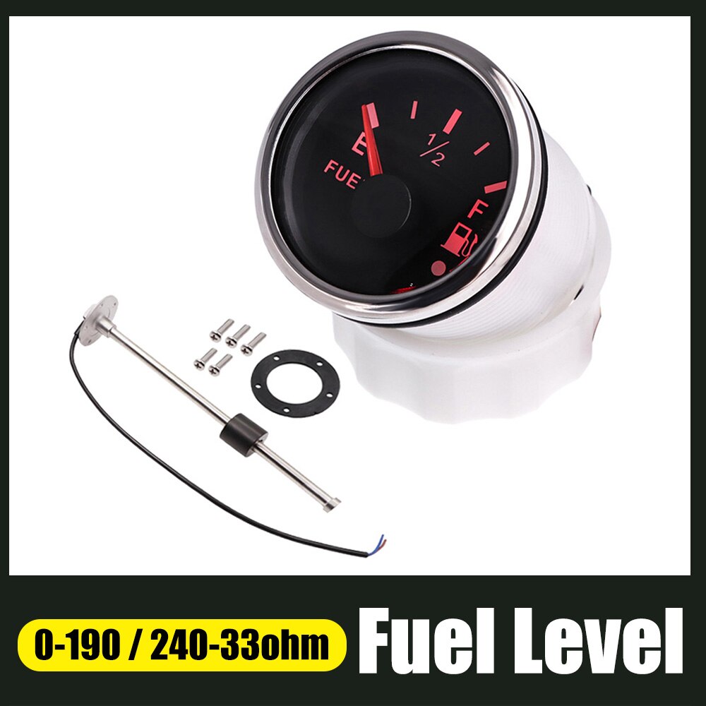 Fuel Level Meter With Sensors 200 250 300 350 450 mm Stainless Steel Water Level Gauge Fit 0~190 ohm / 240~33 ohm Gauges