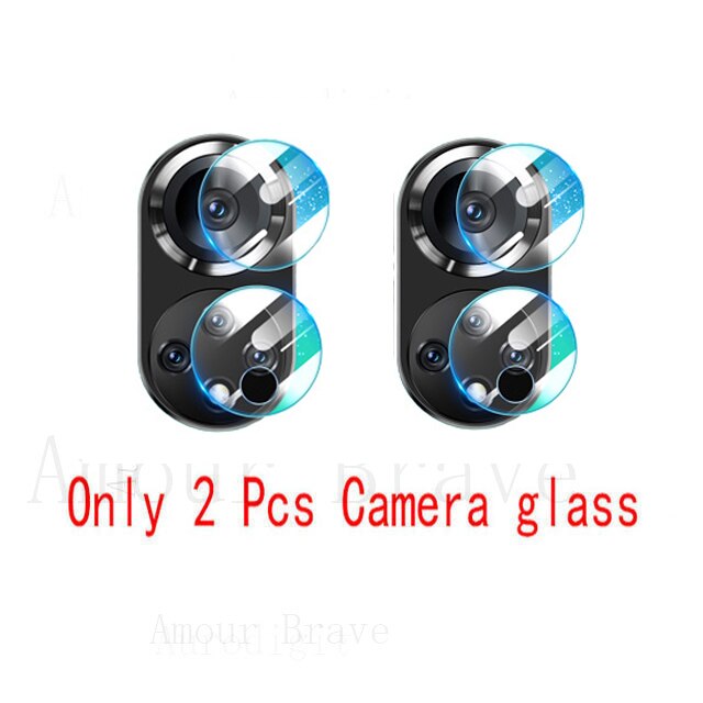 6 In 1 Screen Protector Beschermende Glas Voor Huawei P50 Pro Terug Camera Lens Film Gehard Glas Op Huawei P50 pro Glas: 2 Lens film / P50 Pro