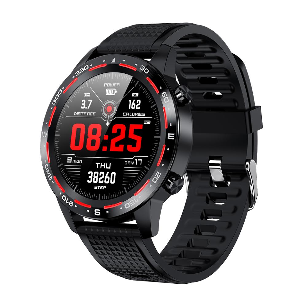 L12 L8 Smart Horloge Ecg + Ppg IP68 Waterdichte Bluetooth Call Bloeddruk Hartslag Sport Smartwatch Voor Android Ios pk L7 M5: L12-BR-9