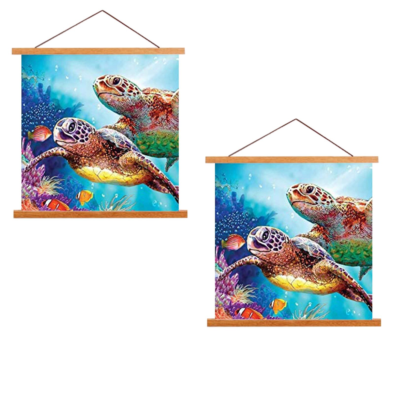 4 # Magnetische Diy Hout Poster Frame Teak Grenen Foto Hangers Opknoping Kit Foto Canvas Prints Kunstwerk Kamer Interieur Thuis decor