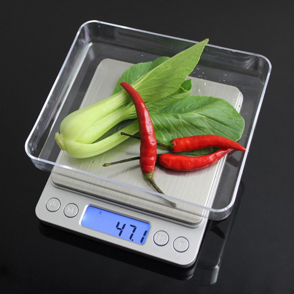 Accurate Electronic Kitchen Gram Weighing Measuring Scale Stainless Steel