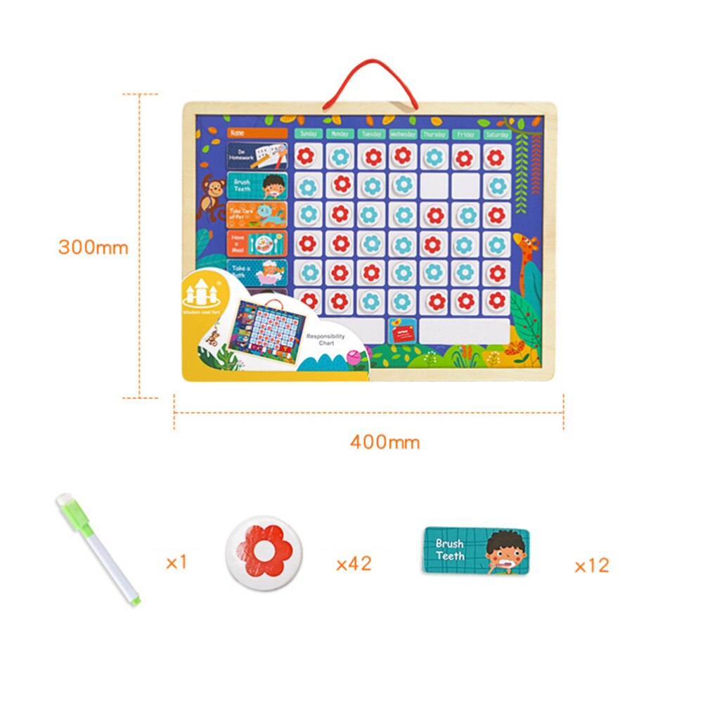 standard di Buona Abitudini Ricompensa Tabella Tabella di Autodisciplina Durevole disco di Crescita Bordo Appeso Ricompensa Da Tavolo