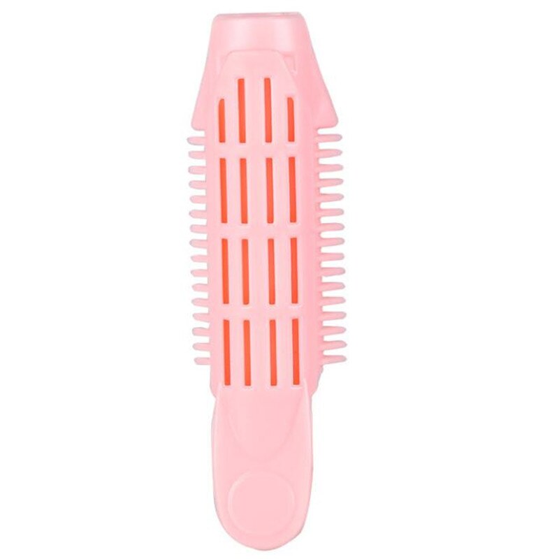 Bigoudis professionnels en plastique, 6 pièces, outils de coiffure, bigoudis naturels, ondulés: Rose