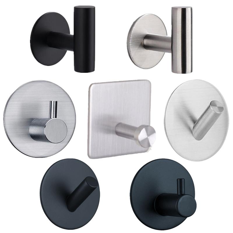 Roestvrij staal zilver badkamer hardware set handdoekenrek toiletrolhouder handdoekstang haak multifunctionele badkameraccessoires