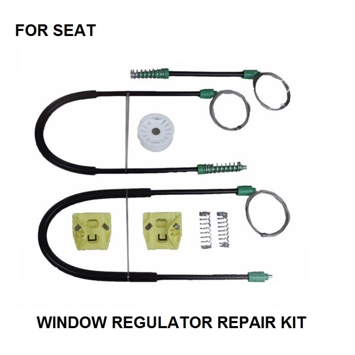 02-08 FOR SEAT IBIZA 6L 3DR / CORDOBA 6L 2/3 DOORS WINDOW REGULATOR REPAIR KIT FRONT RIGHT-LEFT SIDE SET