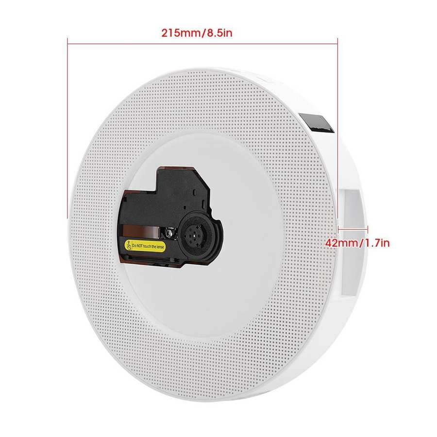 År -q100 bluetooth vægmonteret cd-afspiller musikafspiller alarm hjemmeunderstøttelse usb-hukommelseskort play us plug