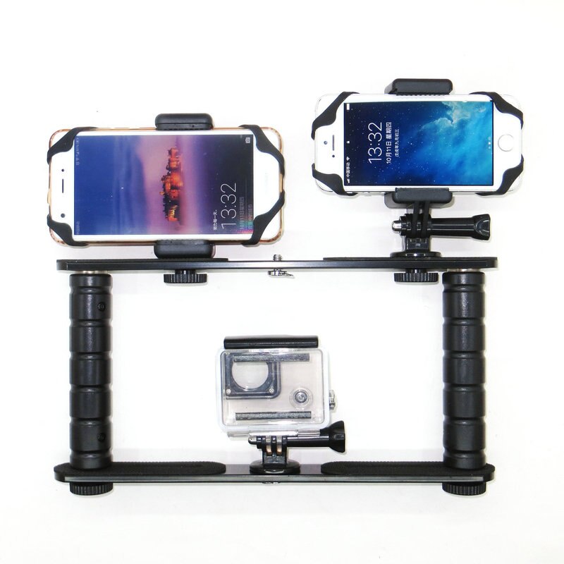 Phone Video Stabilizer Grip Tripod Mount for Videomaker Film-Maker Video-grapher for Gopro Xs XS Max XR X 8 Plus Smartphone