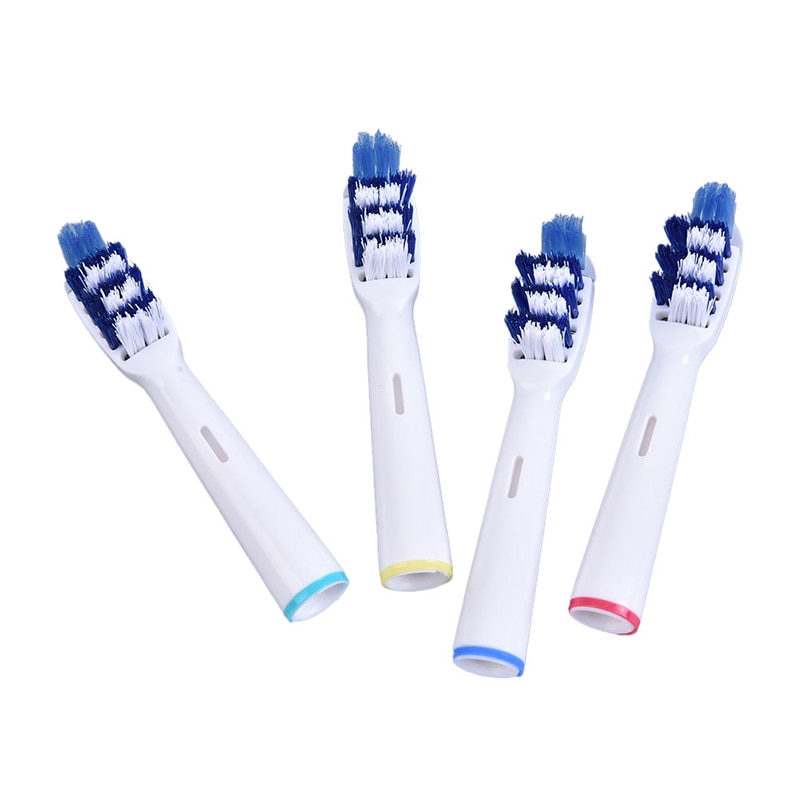 4 Stuks Vervangende Opzetborstels Voor Elektrische Tandenborstel 3D Excel Precisie Schoon Vitaliteit Elektrische Rotary Opzetborstels