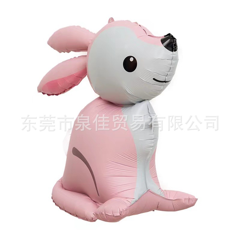 Pasen Folie Opblaasbare Bunny Ballon Staande Bunny Ballon Konijn Vormige Ballonnen voor Indoor Outdoor Yard Kids Pasen Speelgoed Decor