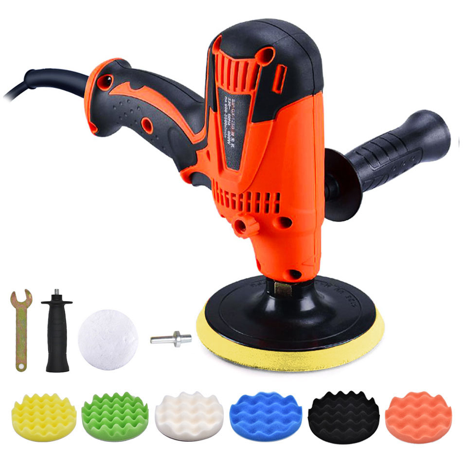 Goxawee sähköinen kiillotuskone auton kiillotuskone hiomakone 6- nopeuksinen hiomakone vahaus pinnoitus- ja puhdistustyökalut auton lisävarusteet