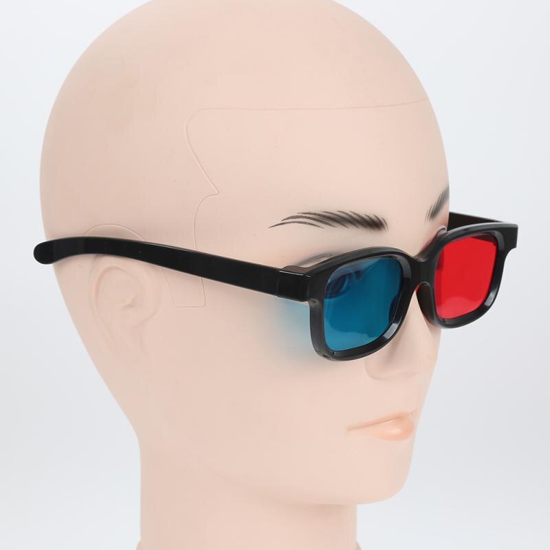 Mode Universele Type 3D Bril/Rood Blauw Cyaan 3D Bril Anaglyph 3D Plastic Bril Voor Pc