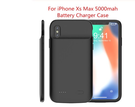 Battery Charger Case 5000mAh For iPhone 11 11 Pro 11 Pro Max Case For iPhone Xr X Xs Max 6 6s 7 8 Plus Power Bank Battery Case: Lavender
