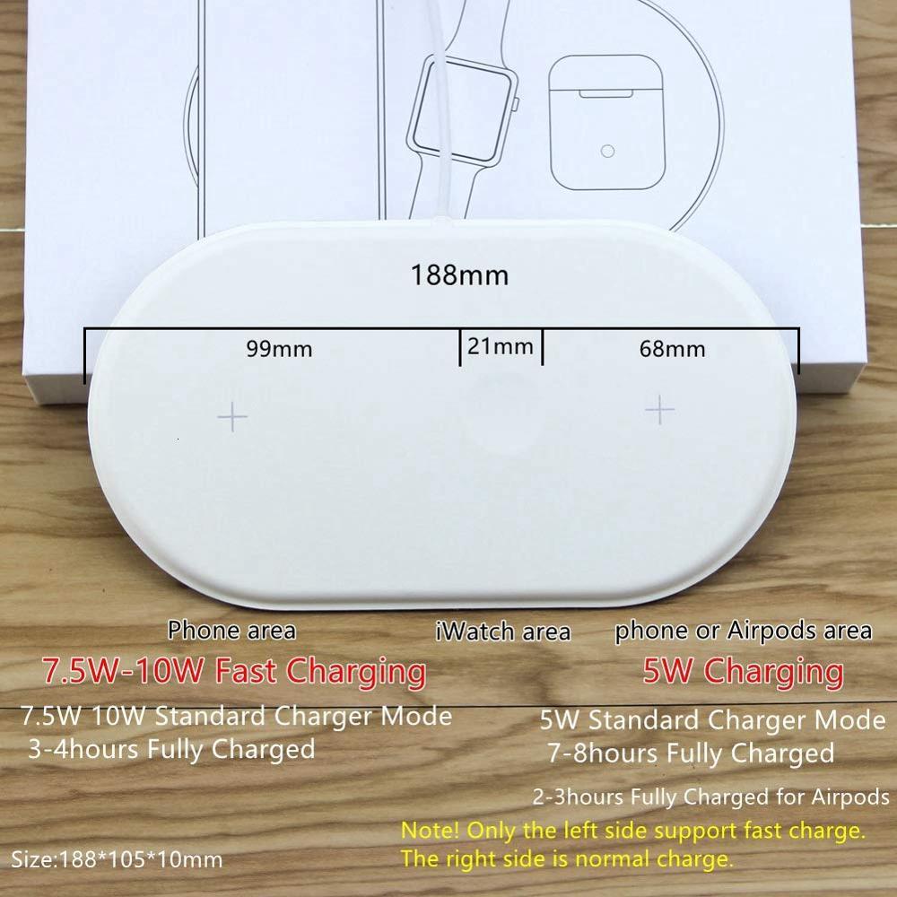 3 in 1 Wireless Charger For Apple Watch 5 4 3 2 1 AirPods 2 AirPower Wireless Charging Pad For iPhone 11 Pro XS Max XR X 8 Plus