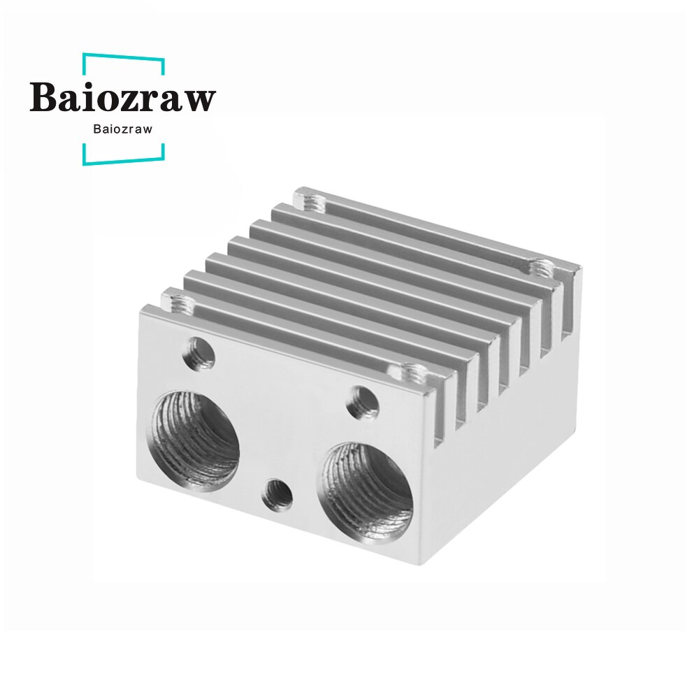 Radiador de aleación de aluminio de alta distancia para impresora 3D, piezas de impresora 3D de extrusión de un solo/doble cabezal, 1,75mm, extremo