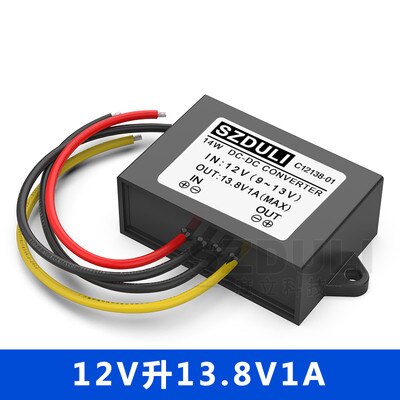 12v liter 13.8v DC booster 12v to 13.5v car power module 12v to 14v regulator