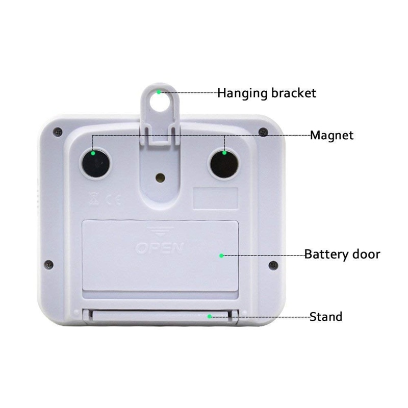 Digital Kitchen Timer netic Back,Cooking Timer,Large Display Loud Alarm Count-Up & Count Down For Cooking Baking Sports Games