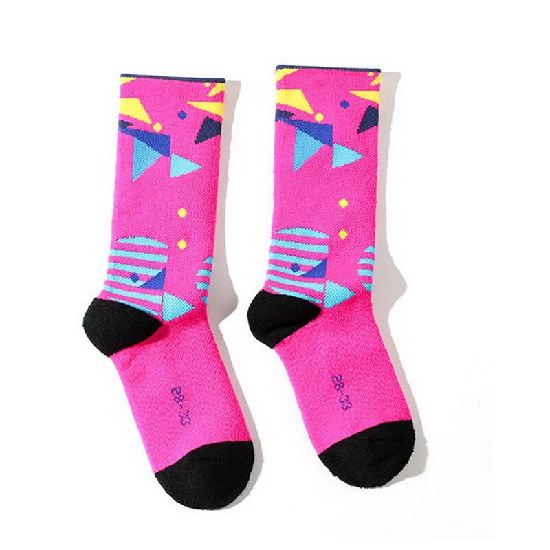 1 Pairs Children's Warm Ski Sock Boys Girls Winter Thicken Sports Sock Kids Roller Skating Thermal Sock Long For Snowboarding: 1 pair rose / S (EU 26-32)