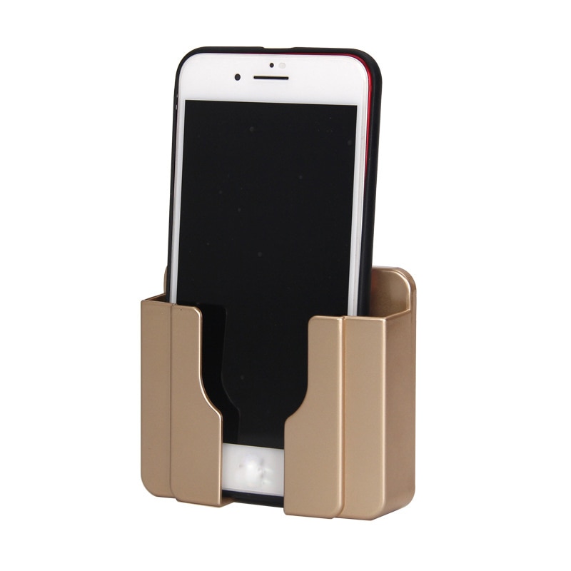 Praktische Muur Plakken Telefoon Haak Houder Socket Soort Pasta Lijm Lading Up Mobiele Telefoons Ondersteuning Rack Plank Universele Haken