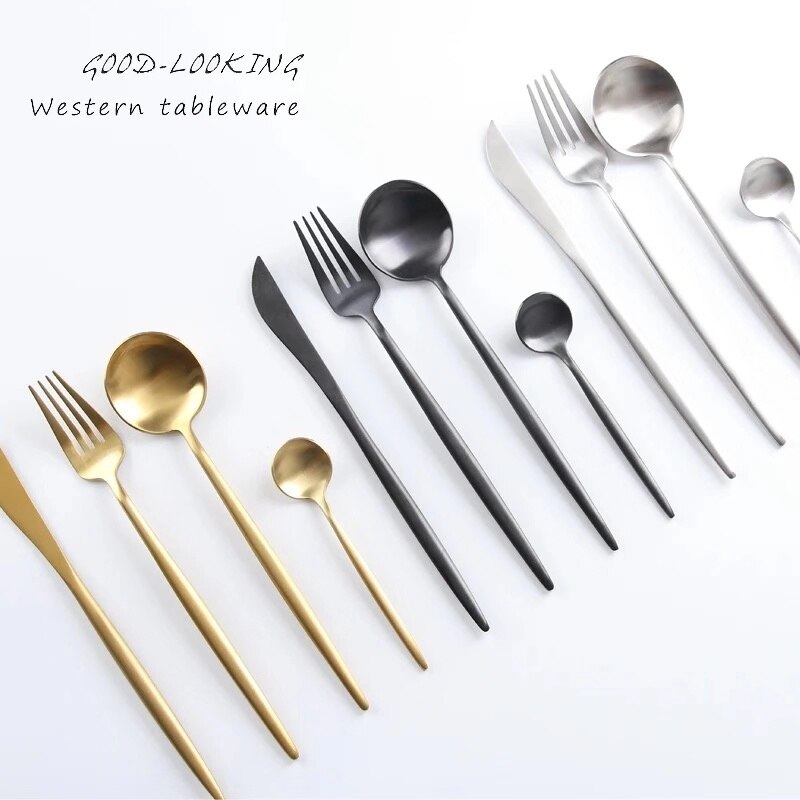 Diner Set Bestek Messen Vorken Lepels Wester Keuken Servies Roestvrij Staal Thuis Party Westerse Voedsel Servies Set