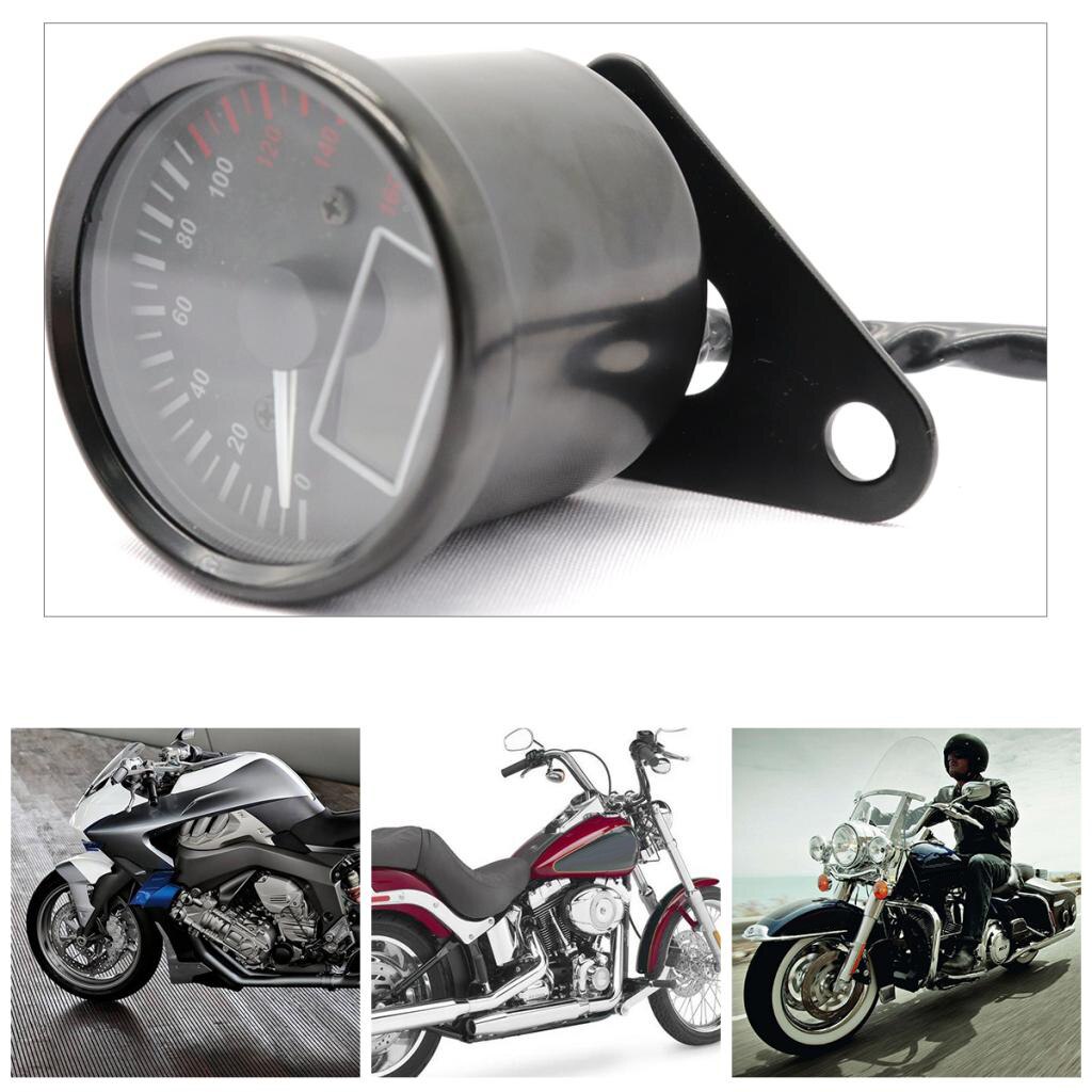 Motorbike Multifunctionele Snelheidsmeter Kilometerteller Fuel Gauge Met Licht Indicator Dc 12V Meerdere Indicator Functies