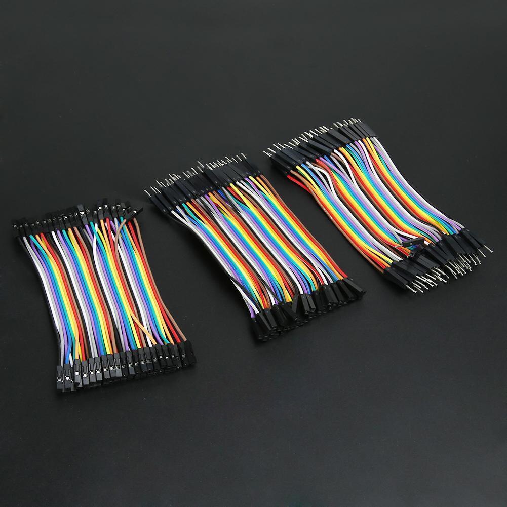 120Pcs Hight Bunte Gute Männlichen Zu Weiblichen Dupont Draht Jumper Kabel Für Arduino Breadboard 11cm