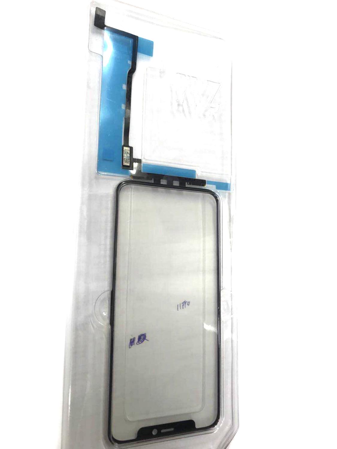 1pc Original LCD Display Touch Screen Front Outer Glass Panel Flex For iPhone 11 pro XR X XS Max frame Replacement Parts